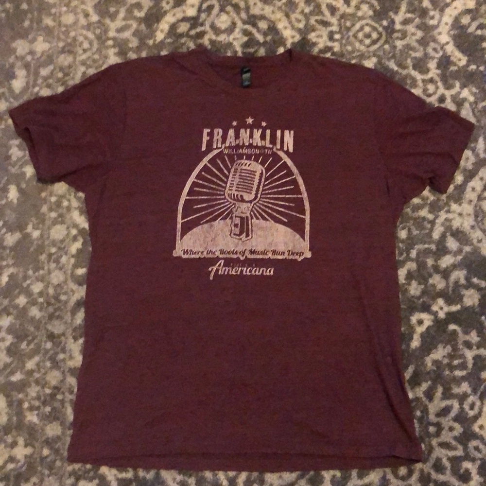 Unisex - Visit Franklin Souvenir Tee - Cranberry